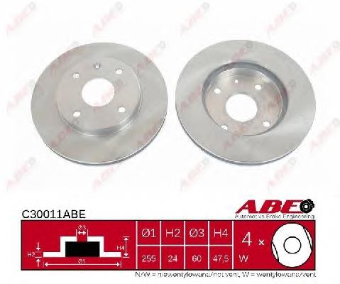 Тормоз дисковый передний ABE C30011ABE цена, от 28.19 USD