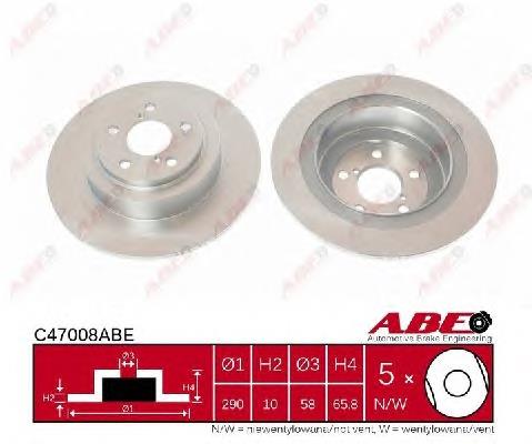 Задний тормозной диск ABE C47008ABE цена, от 29.03 USD