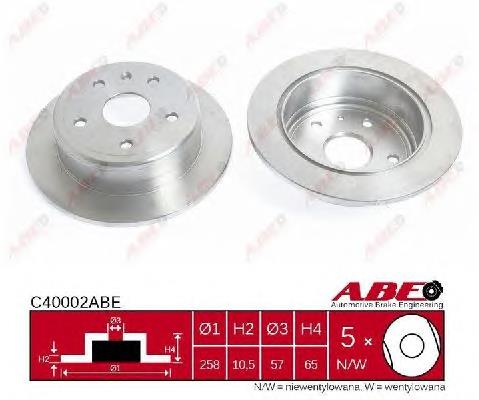 Задний дисковый тормоз ABE C40002ABE