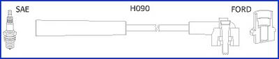 134673 Huco fios de alta voltagem, kit