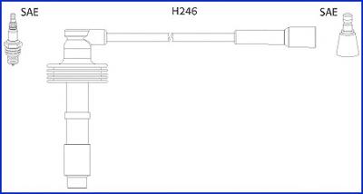 134560 Huco fios de alta voltagem, kit