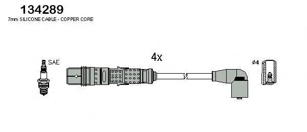 134289 Huco fios de alta voltagem, kit