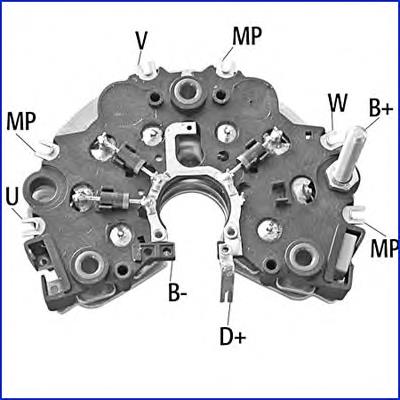 Induzido (rotor) do gerador 593285 VALEO