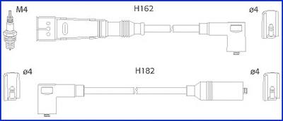 134704 Huco высоковольтные провода