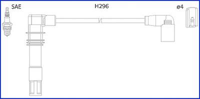 134797 Huco fios de alta voltagem, kit