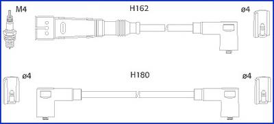 134795 Huco высоковольтные провода