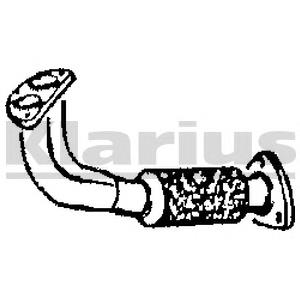 Труба приемная (штаны) глушителя передняя на Citroen CX I 