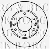 BBD4659 Borg&beck disco do freio dianteiro