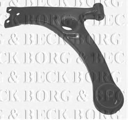 BCA6386 Borg&beck braço oscilante inferior esquerdo de suspensão dianteira