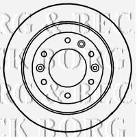 BBD4658 Borg&beck disco do freio traseiro