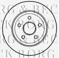 BBD4661 Borg&beck disco do freio traseiro