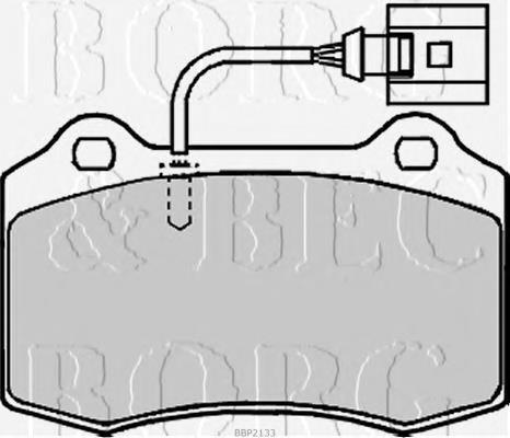 ADV184272 Blue Print sapatas do freio dianteiras de disco