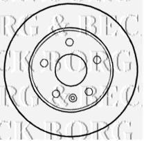 Передние тормозные диски BBD4641 Borg&beck