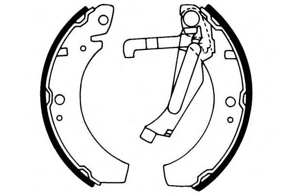 Задние барабанные колодки S143 Simer