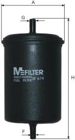 BF674 Mfilter filtro de combustível