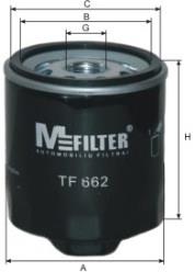 TF662 Mfilter filtro de óleo