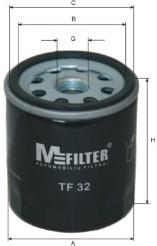 TF 32 Mfilter filtro de óleo