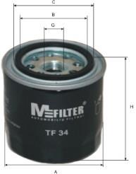 TF34 Mfilter filtro de óleo