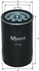 TF40 Mfilter filtro de óleo
