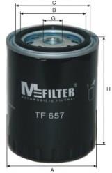 TF657 Mfilter filtro de óleo