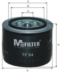 TF54 Mfilter filtro de óleo