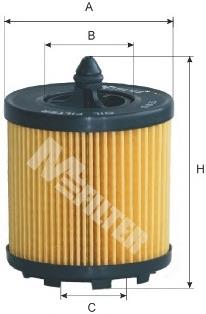 TE615 Mfilter filtro de óleo