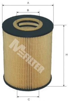TE612 Mfilter filtro de óleo