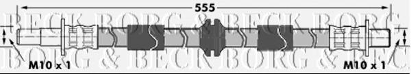 Шланг тормозной передний BBH7305 Borg&beck