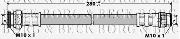 BBH7356 Borg&beck mangueira do freio traseira