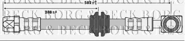 Шланг тормозной передний BBH6724 Borg&beck