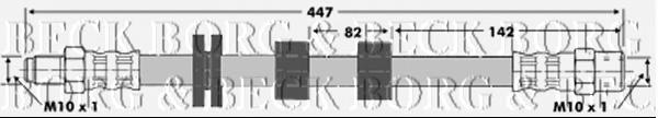 Шланг тормозной передний BBH6738 Borg&beck