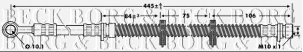 Шланг тормозной передний BBH6667 Borg&beck