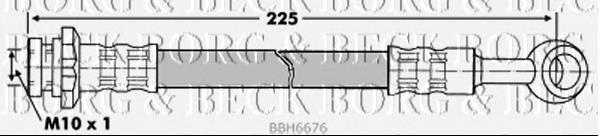 Задний тормозной шланг BBH6676 Borg&beck