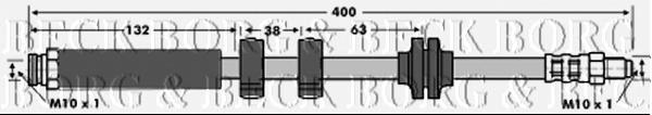 Шланг тормозной передний правый BBH6647 Borg&beck