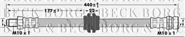 1623277680 Peugeot/Citroen mangueira do freio traseira