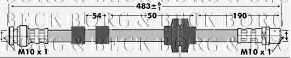 Шланг тормозной передний BBH6982 Borg&beck