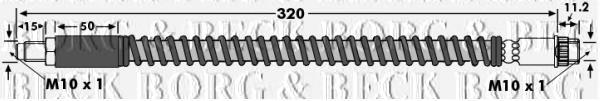 BBH6837 Borg&beck mangueira do freio dianteira