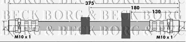 BBH6869 Borg&beck mangueira de freio