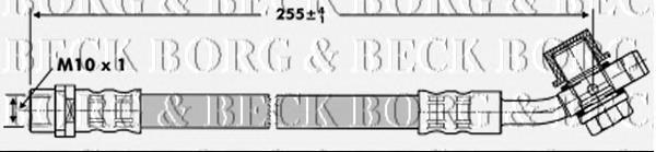 BBH6890 Borg&beck mangueira do freio traseira