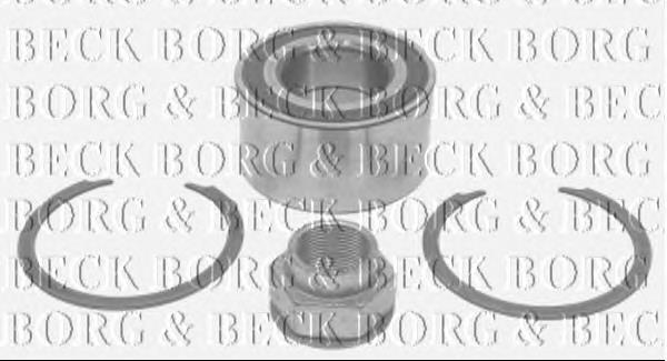 BWK1164 Borg&beck rolamento de cubo dianteiro