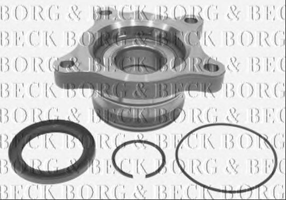 BWK1087 Borg&beck rolamento de cubo traseiro