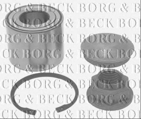 BWK1140 Borg&beck rolamento de cubo traseiro