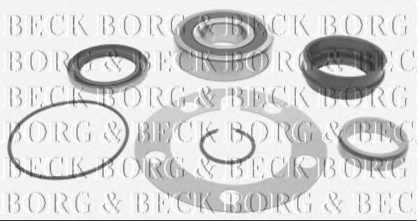 BWK232 Borg&beck rolamento de cubo traseiro