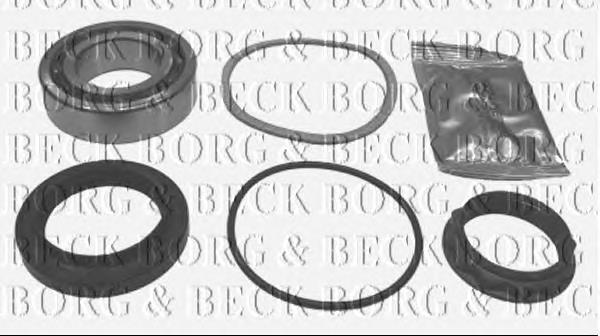 BWK296 Borg&beck rolamento de cubo traseiro