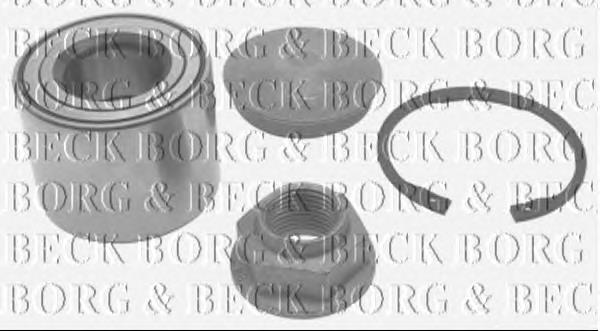 BWK1282 Borg&beck rolamento de cubo traseiro