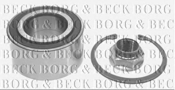 BWK128 Borg&beck rolamento de cubo dianteiro