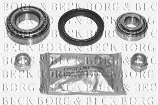 BWK1036 Borg&beck rolamento de cubo traseiro