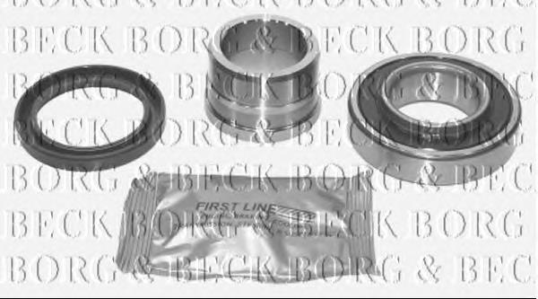 Rolamento de cubo traseiro BWK1038 Borg&beck