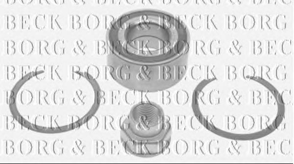 BWK1077 Borg&beck rolamento de cubo dianteiro