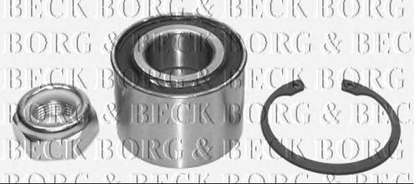 BWK065 Borg&beck rolamento de cubo traseiro
